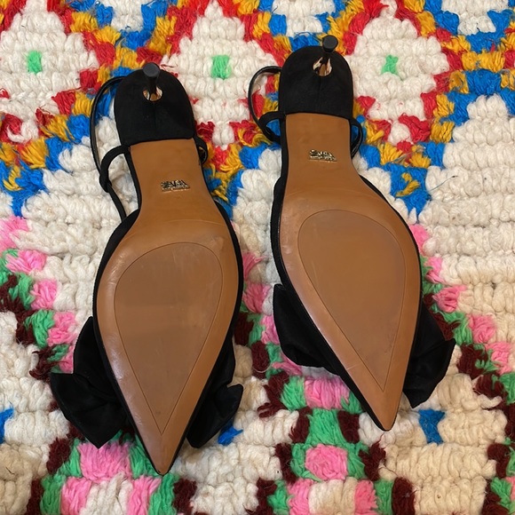 Zara Kitten Heel Bow Slingbacks (38) - Picture 2 of 2